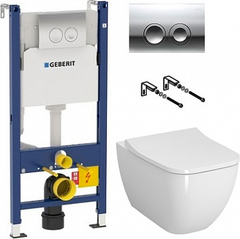 ��������  ������� ����������� ��� �������� Geberit Duofix Delta 458.124.21.1 3 � 1 � ������� ����� + ���� ��� ������� ���������� VitrA Shift + ������-������� VitrA Shift 191-003-009 � �����������