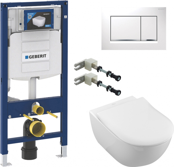     Villeroy & Boch Subway 2.0 5614R2R1 alpin +     Geberit Duofix 111.815.00.1   +     Geberit Duofix UP 320 111.300.00.5 +  