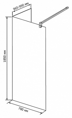 ������� ����������� RGW Walk In WA-05 700x1000 ������ ��������