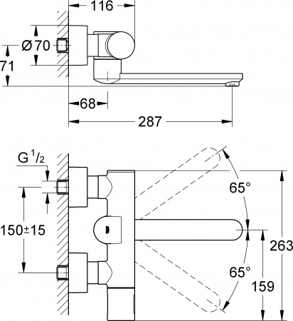  Grohe Eurosmart Cosmopolitan E 36332000  