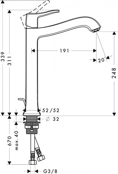  Hansgrohe Metris Classic 31078000  