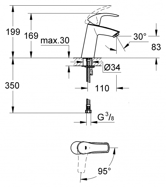  Grohe Eurosmart 2339510E  