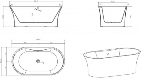   BelBagno BB201-1500-800 150x80
