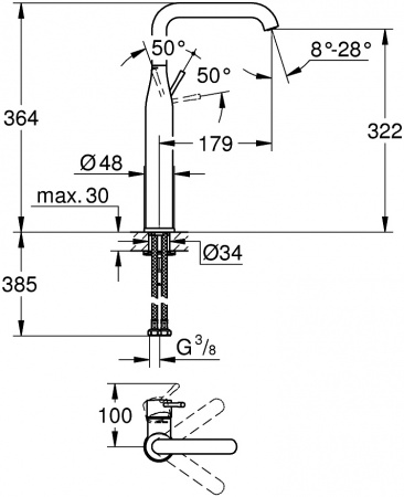  Grohe Essence New 32901BE1  