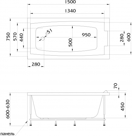   Marka One Aelita 150x75,  