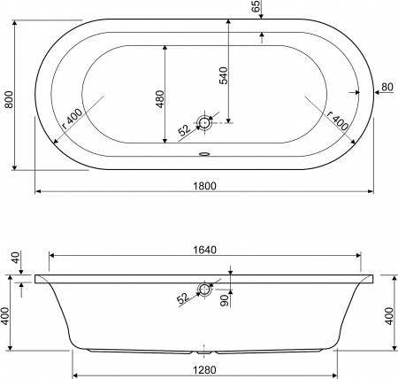 ��������� ����� Cezares Metauro Central 180x80