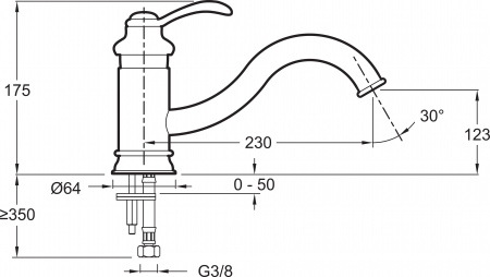  Jacob Delafon Fairfax E76090-CP   