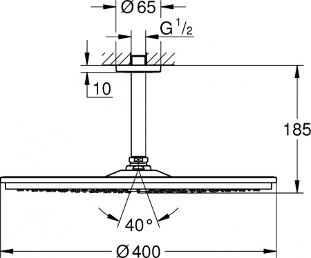   Grohe Rainshower Cosmopolitan 400 26256000 
