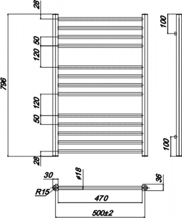   Ravak Norma 500x800_W