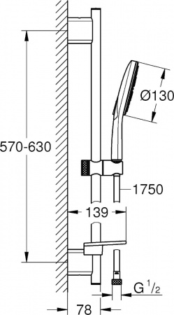 ������� �������� Grohe Rainshower SmartActive 26577LS0 ����� ����