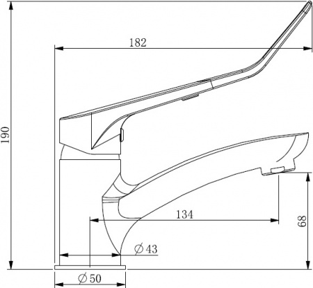  Elghansa Waschtischarm 16B0590  