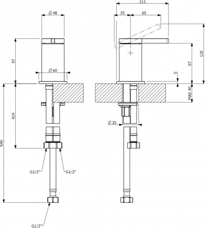  Villeroy & Boch Dawn TVT10651415361   
