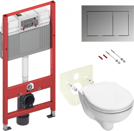 Комплект TECE Base V04 9400406.WC1 кнопка хром глянцевый Комплект TECE Base V04 9400406.WC1 кнопка хром глянцевый