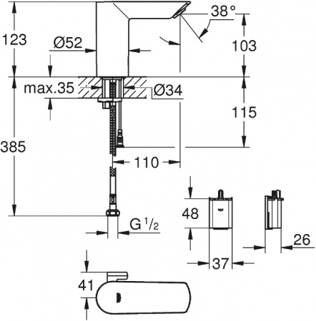  Grohe Bau Cosmopolitan E 36452000  