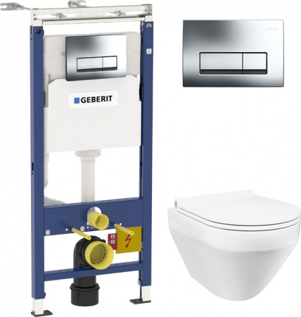 ��������  ������� ����������� ��� �������� Geberit Duofix ���������� 458.125.21.1 4 � 1 � ������� ����� + ���� ��� ������� ���������� AM.PM Spirit Fla