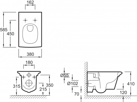 ������ ��������� Jacob Delafon Stillness E1303
