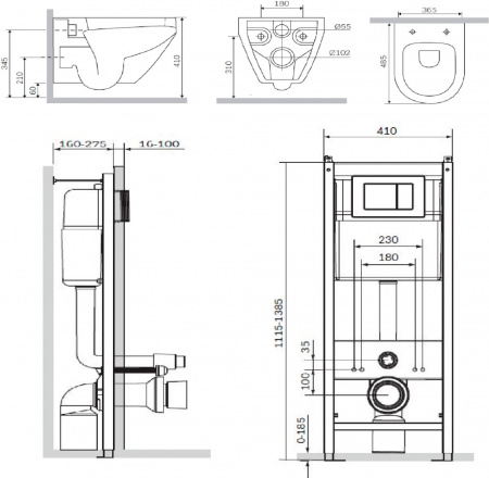 ��������  �������� AM.PM Spirit V2.0 IS3701700 + ���������� AM.PM �� 30 ���� �������� �� �����������