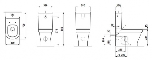    Laufen LB3 2868.0.000.278.1