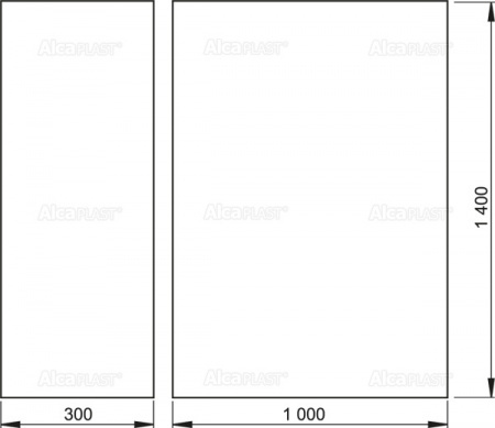      AlcaPlast , 1400 × 1000 + 300 × 1400 AIZ2