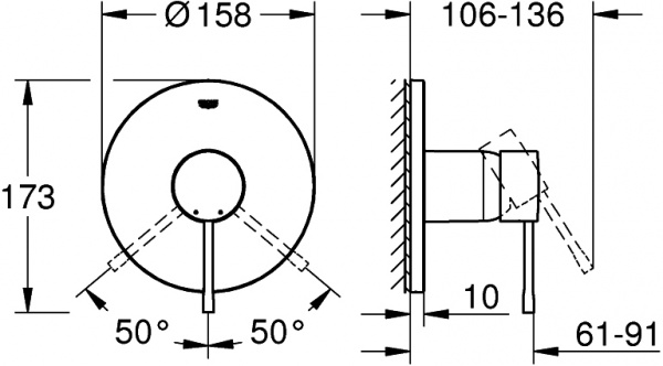  Grohe Essence 24057001  
