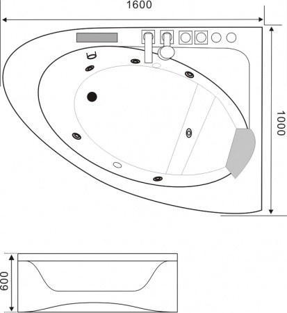   Black&White Galaxy GB5008 160x100 R