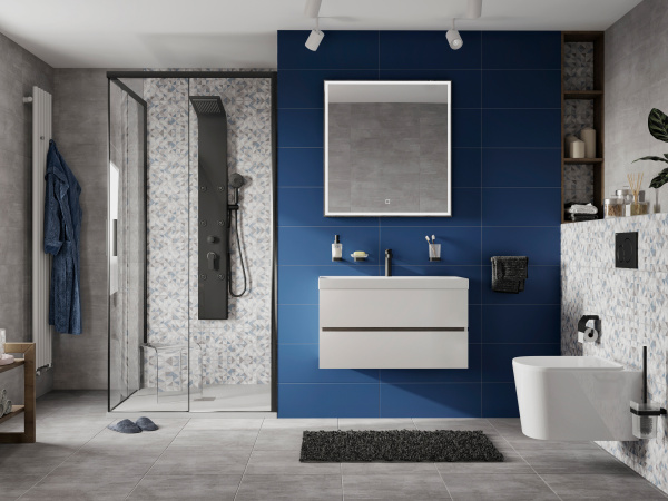 �������� ������ ��������� Aquanet Betto 2.0 W rimless + ������� ����������� ��� �������� Geberit Duofix Delta 458.124.21.1 3 � 1 � ������� �����