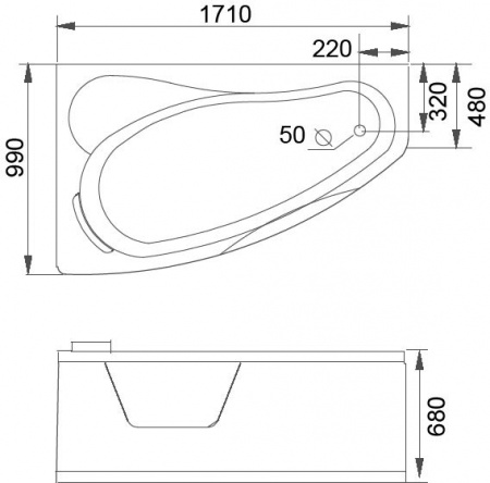   Gemy G9046 II B 170x100 L