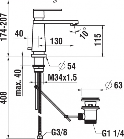  Laufen The New Classic 3.1185.1.004.121.1  