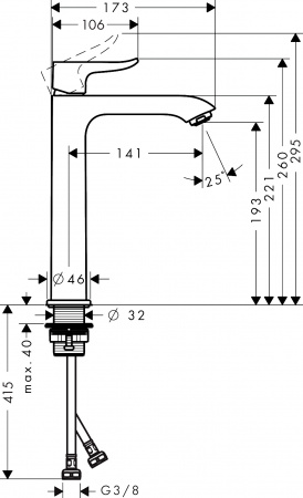  Hansgrohe Metris 31185000  
