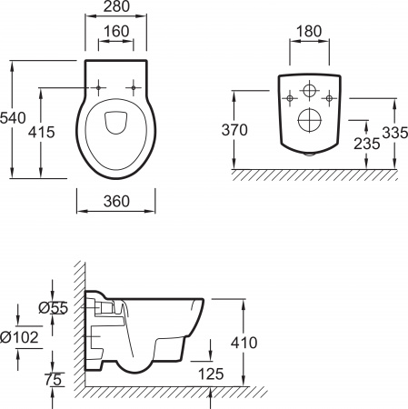 ������ ��������� Jacob Delafon Ove E1585