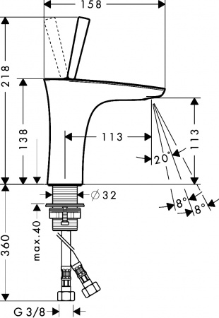  Hansgrohe PuraVida 15074400  
