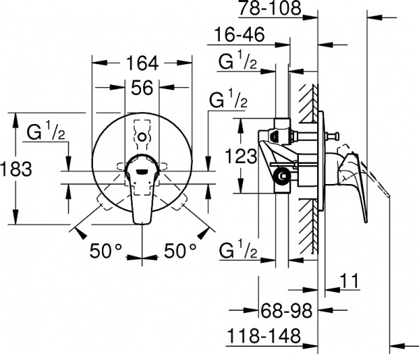  Grohe BauFlow 29113000       , 