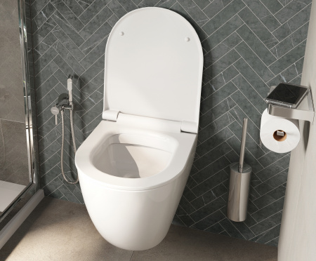 Комплект Унитаз подвесной STWORKI Merlingen MWH48 + Инсталляция VitrA 800-2018 с кнопкой смыва, хром Комплект Унитаз подвесной STWORKI Merlingen MWH48 + Инсталляция VitrA 800-2018 с кнопкой смыва, хром
