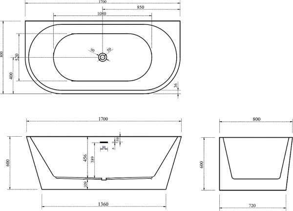   Abber AB9216-1.7 170x80