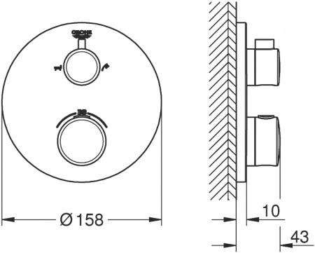 ��������� Grohe Grohtherm 24077000 ��� ����� � �����