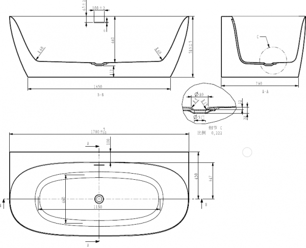   Art&Max Milan AM-MIL-1700-800 170x80