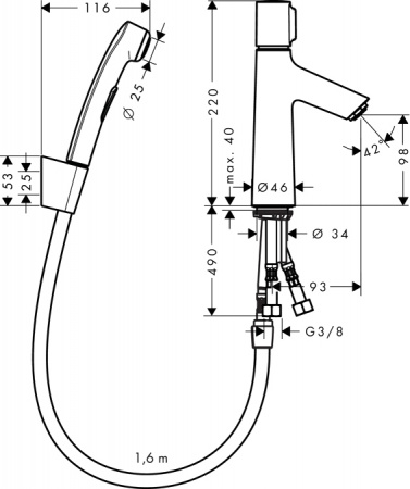  Hansgrohe Talis Select S 72291000     ,    Push-Open