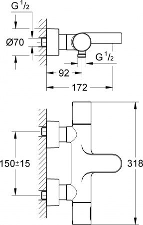  Grohe Grohtherm 3000 Cosmopolitan 34276000    
