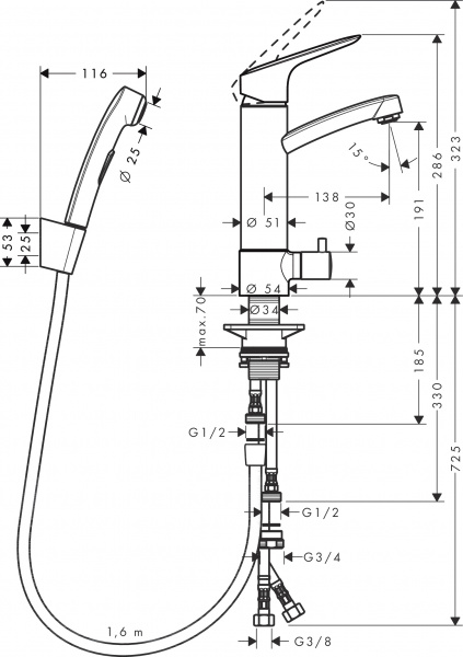 Hansgrohe Logis 31515000     , 