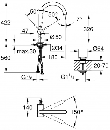  Grohe Atrio New 32647DC3  
