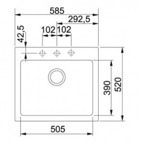 ����� �������� Franke Maris MRG 610-58 �����