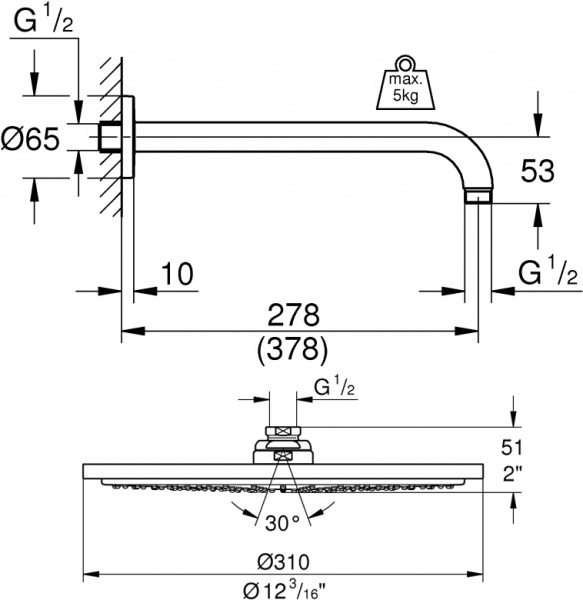   Grohe Rainshower 26066GL0