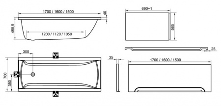   Ravak Classic 160x70