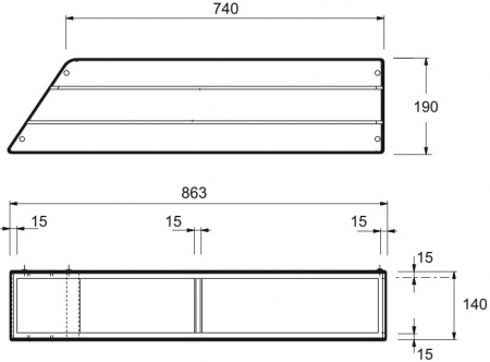   Jacob Delafon Bain-Douche Neo 180x90 R + -