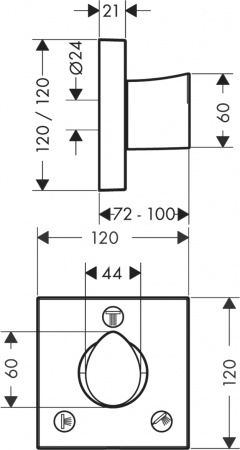   Axor Starck Organic Trio/Quattro 12731000   