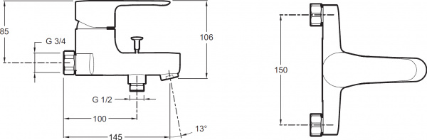  Jacob Delafon July E16031-4-CP    