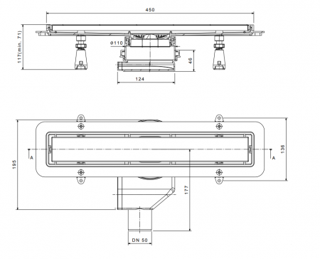   Pestan Confluo Premium Gold White Glass Line 450
