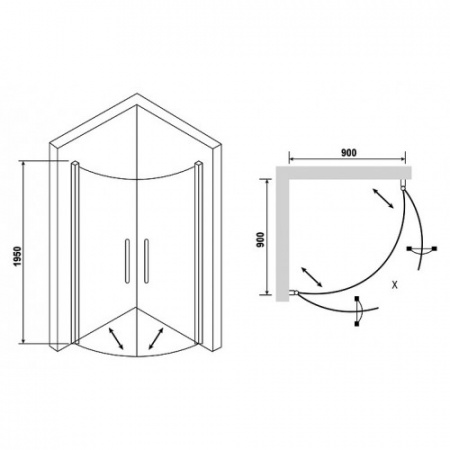   RGW Leipzig LE-53 900x900x1950  ,  