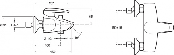  Jacob Delafon Tea E71600-CP    