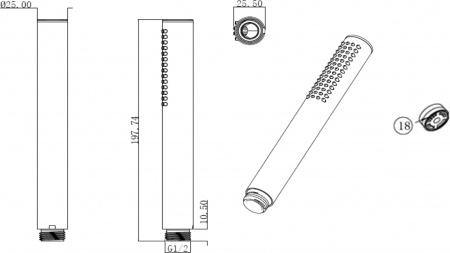  Villeroy & Boch Dawn TVT10651415361   